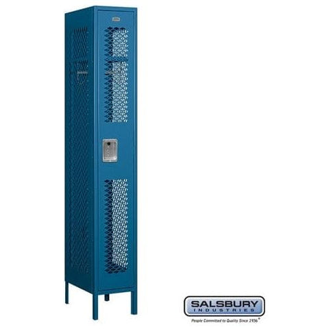 Salsbury 12" Wide Single Tier Vented Metal Locker 12" W x 78" H x 15" D (Unassembled)