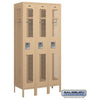 Image of Salsbury 12" Wide Single Tier Vented Metal Locker 36" W x 78" H x 12" D (Unassembled)