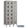 Image of Salsbury 12" Wide Six Tier Box Style Vented Metal Locker 36" W x 78" H x 15" D (Unassembled)