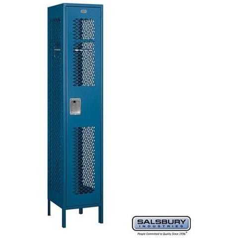 Salsbury 15" Single Tier Vented Metal Locker 15" W x 78" H x 15" D (Unassembled)