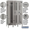 Image of Salsbury 15" Single Tier Vented Metal Locker 45" W x 78" H x 18" D (Unassembled)