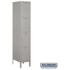 Image of Salsbury 15" Wide Four Tier Standard Metal Locker 15" W x 78" H x 18" D (Unassembled)