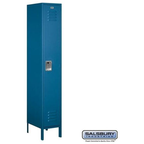 Salsbury 15" Wide Single Tier Standard Metal Locker 15" W x 78" H x 15" D (Unassembled)