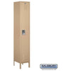 Image of Salsbury 15" Wide Single Tier Standard Metal Locker 15" W x 78" H x 18" D (Unassembled)