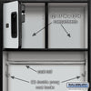 Image of Salsbury 24" Wide Designer Wood Open Access Locker 24" W x 76" H x 18" D (Unassembled)