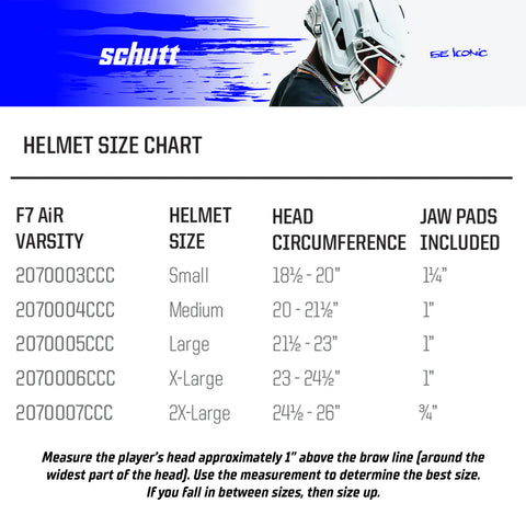 Schutt F7 Air Football Helmet
