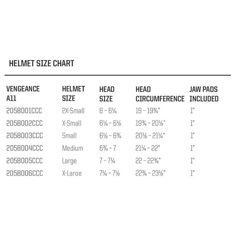 Schutt Youth Vengeance A11 2.0 Helmet