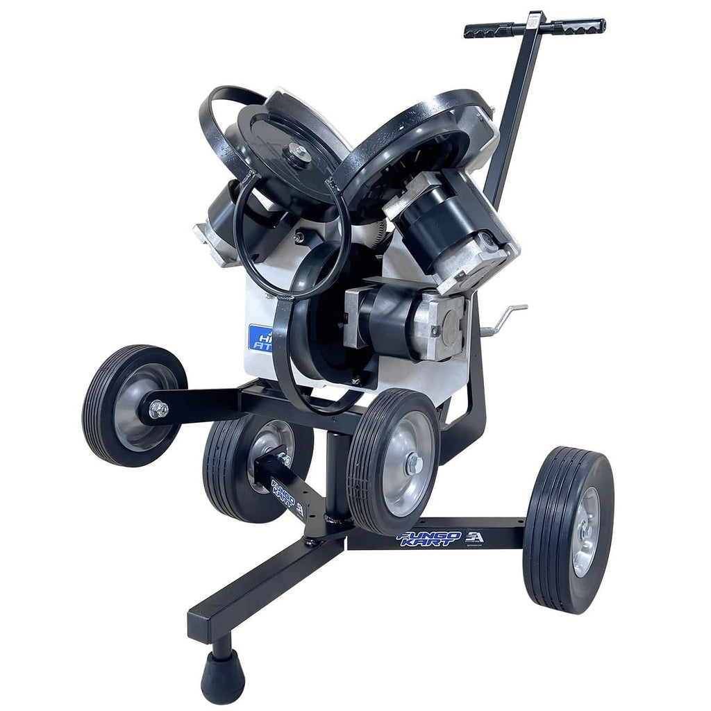 Cart Machine Player Sports Attack Junior Hack Attack Machine & Fungo Cart Combo for Baseba ...
