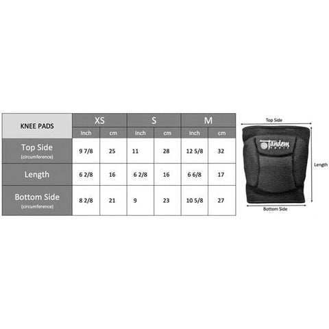 Tandem White Volleyball Kneepads TSKNEEPAD