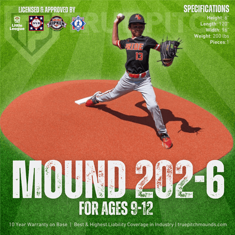 True Pitch 202-6 Little League Baseball Portable Pitching Mound