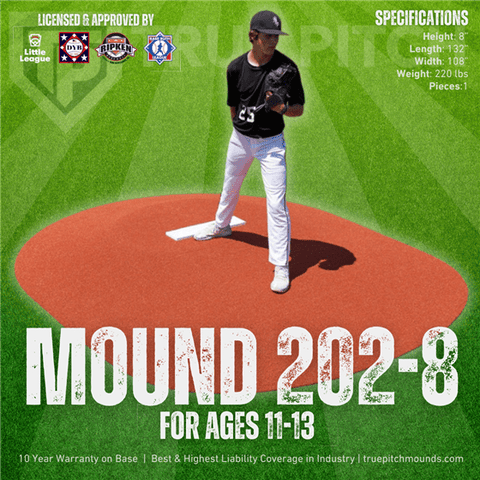 True Pitch 202-8 Little League Baseball Portable Pitching Mound