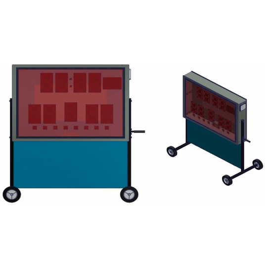 Varsity 52″ Outdoor School/Sponsor Panel for MS-4 Scoreboard SP4.2X23-OD