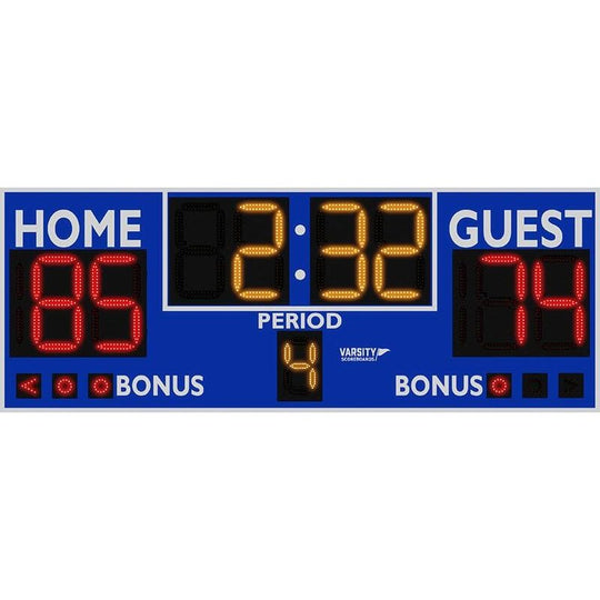 Varsity Scoreboard 2230 Basketball, Volleyball, Wrestling Scoreboard,  8'Wx4'H - A91-181