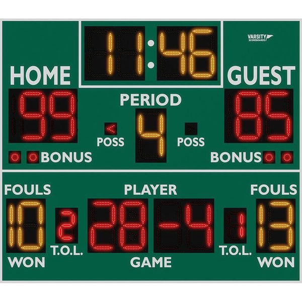 Varsity Scoreboards 2240 Indoor Multi-Sport Scoreboard – Pro Sports Equip