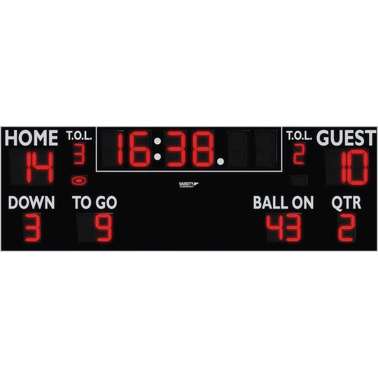 Varsity Scoreboards 7524 Football Scoreboard 24′ x 8′ x 8″