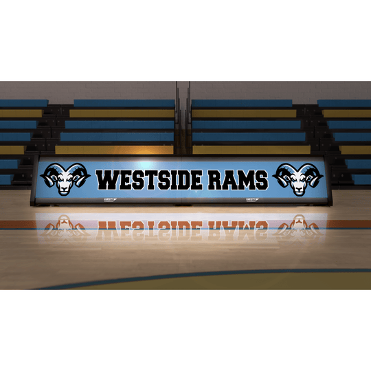 Varsity Scoreboards Backlit Scorer's Table 4440-BL (8-Seat)