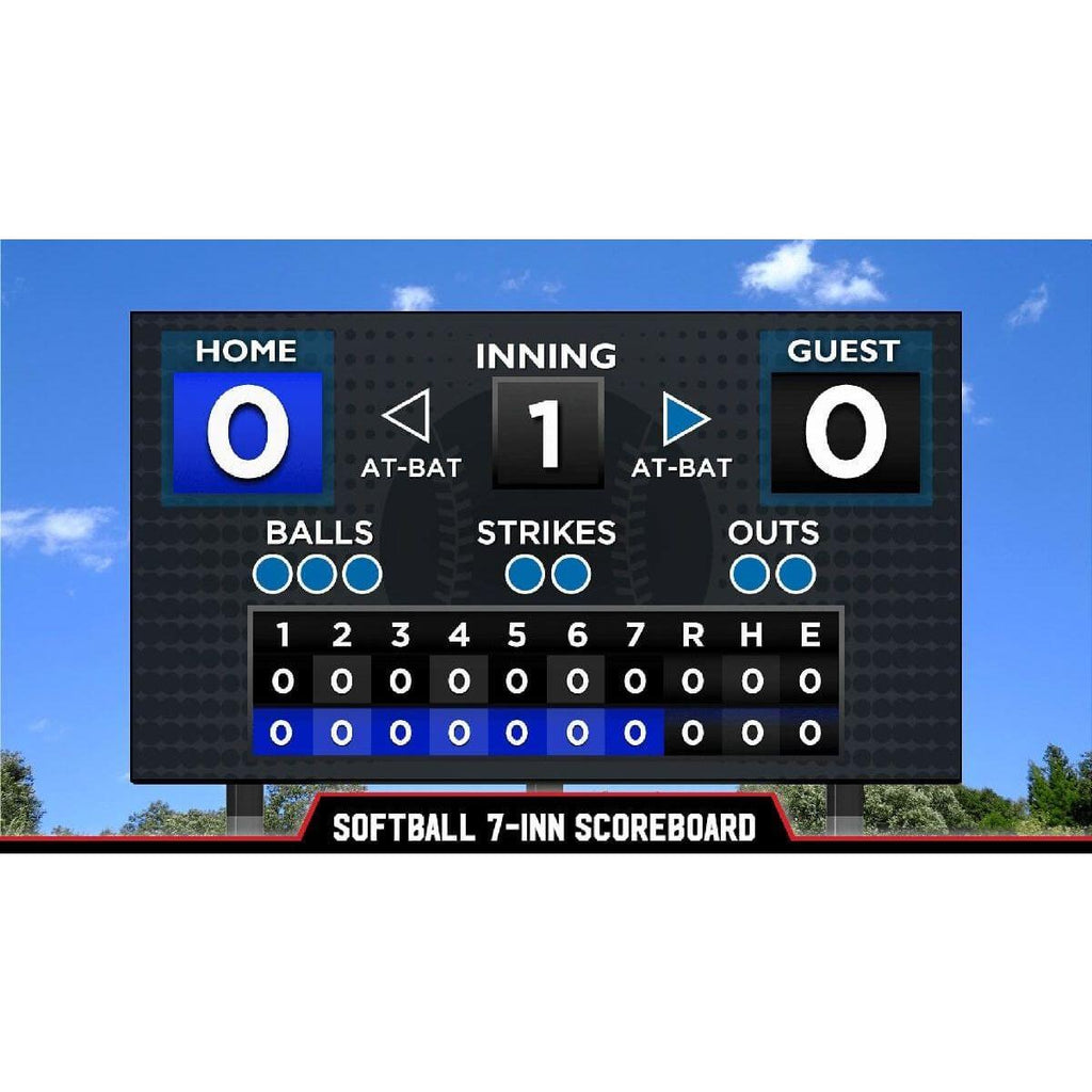 Varsity 20'x8' Baseball/Softball Scoreboard W/ Wireless Controller, 3320 - Anthem Sports