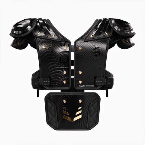 Vicis ARC_V1 Elite Football Shoulder Pads with Attached Back Pad - Trench