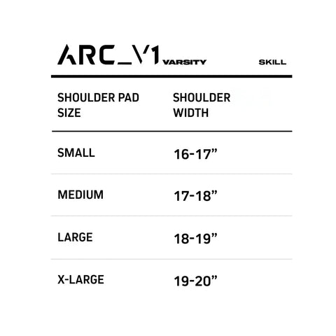 Vicis ARC_V1 Varsity Football Shoulder Pads – Skill