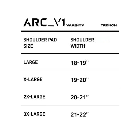Vicis ARC_V1 Varsity Football Shoulder Pads – Trench