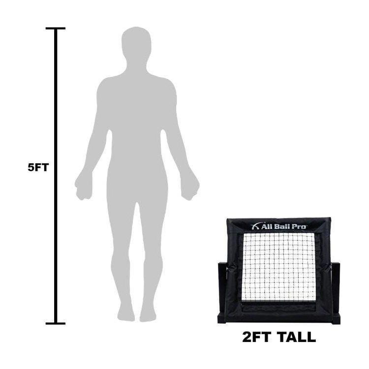 Wolf Athletics Mini Rebounder 36x36, Heavy-Duty Lacrosse And Baseball Bounceback