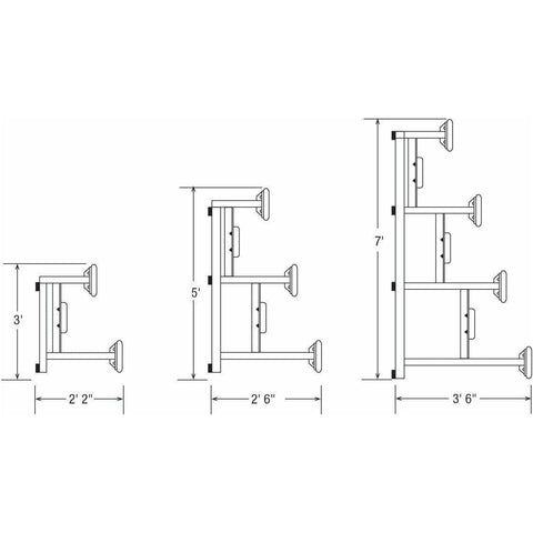 Bison 15' All Aluminum Easy Store Indoor Bleachers