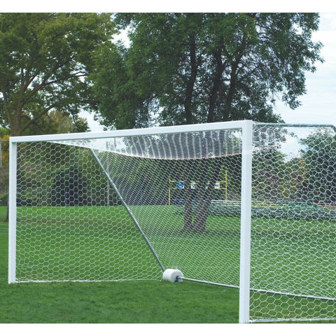 Bison 4″ Square No-Tip Portable Aluminum Soccer Goals (Pair)