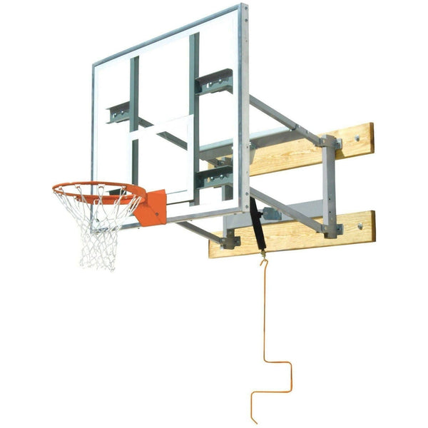 Bison Adjustable Glass Wall Mounted Basketball Hoop Pro Sports Equip