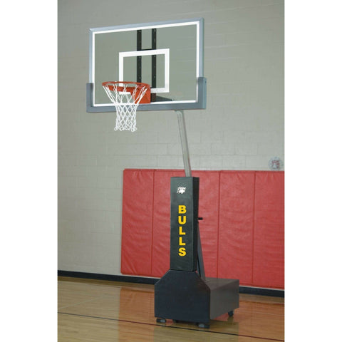 Bison Club Court Super Glass Adjustable Portable Basketball Hoop BA833XL
