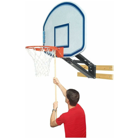 Bison Qwik-Change Graphite Wall Mounted Basketball Hoop PKG250