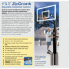 Image of Bison Smoked Four Seasons ZipCrank 5″ Adjustable Basketball Hoop BA9350S