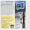 Image of Bison Smoked Lottery Pick ZipCrank 4″ Adjustable Basketball Hoop BA8350S