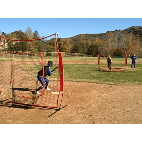 Bownet 7' x 7' Softball Pitch Thru Screen w/ Frame BowSC-R Combo