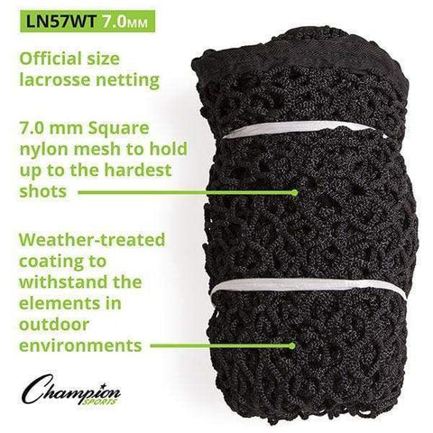 Champion Official Size 7mm Weather Treated Lacrosse Net LN57WT