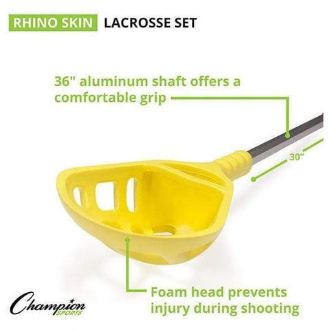 Champion Sports 12 Rhino Skin Lacrosse Stick Set RSLAXSET