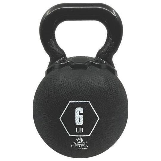 Champion Sports 6 LB Rhino Rubber Kettle Bell RKB6