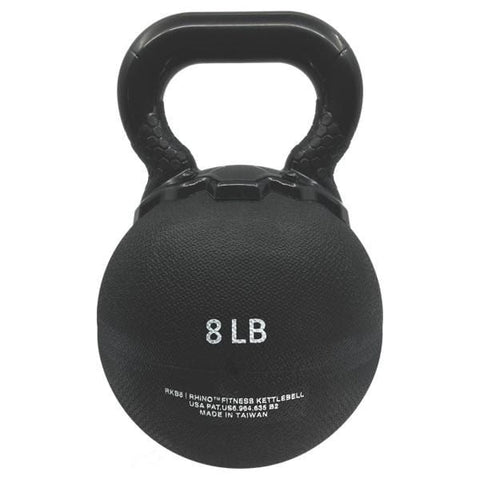 Champion Sports 8 LB Rhino Rubber Kettle Bell RKB8