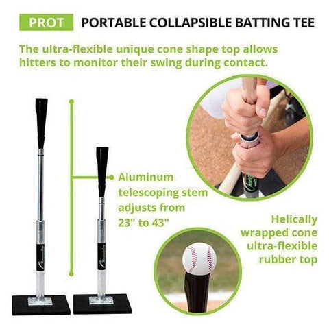 Champion Sports Aluminum Portable Collapsible Batting Tee PROT