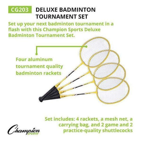Champion Sports Deluxe Badminton Tournament Set CG203