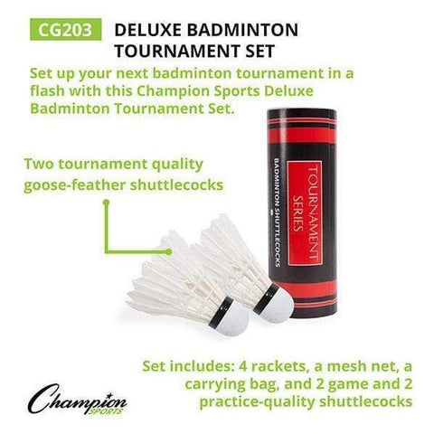 Champion Sports Deluxe Badminton Tournament Set CG203