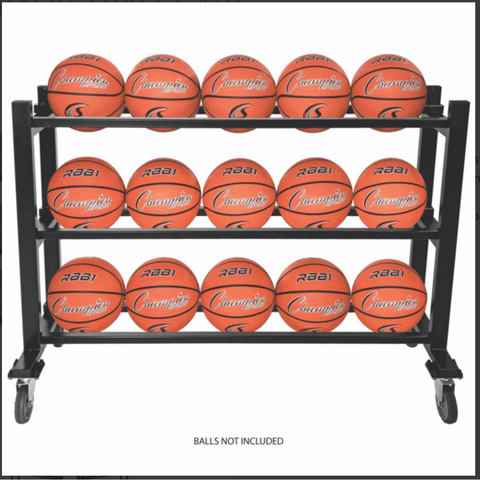 Champion Sports Deluxe Heavy-Duty Basketball Cart BKCART