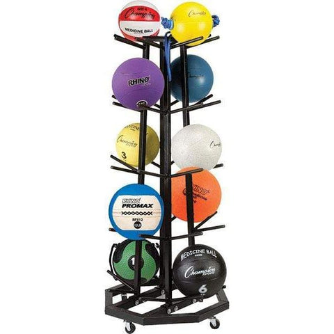 Champion Sports Deluxe Medicine Ball Rack MBR3
