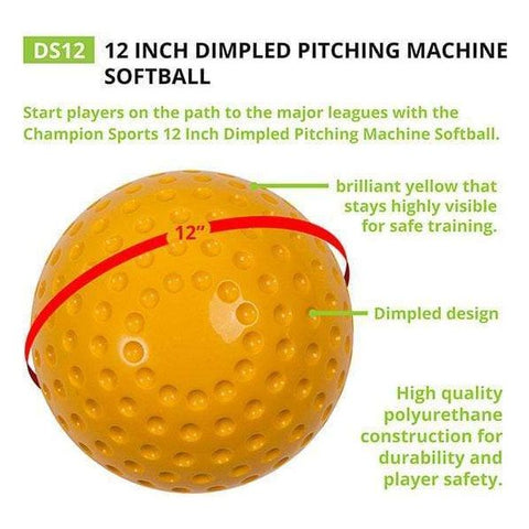 Champion Sports Dimpled Pitching Machine Softball DS