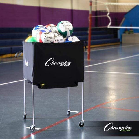 Champion Sports Folding Volleyball Cart VBCART