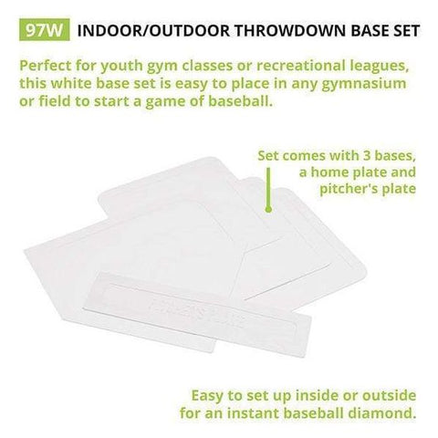 Champion Sports Indoor / Outdoor Throwdown Base Set White 97W