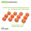 Image of Champion Sports NOCSAE Lacrosse Ball Orange LBONOCSAE