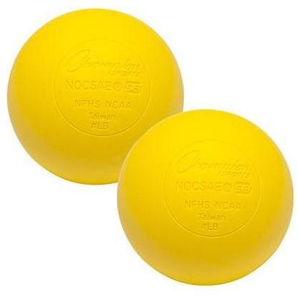 Champion Sports NOCSAE Lacrosse Ball Yellow LBYNOCSAE