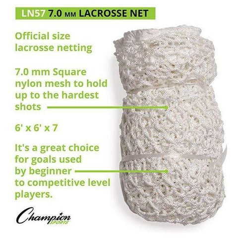 Champion Sports Official Size 7mm Lacrosse Net LN57