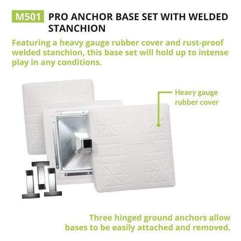 Champion Sports Pro Anchor Base Set with Welded Stanchion M501