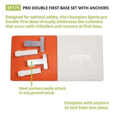 Champion Sports Pro Double First Base w/ Anchors M175